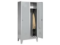 lockerkast RAL7035 HxBxD 1850x810x500mm 2vak vak B 400mm