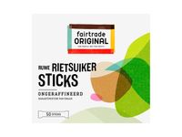 Rietsuiker sticks Fairtrade 4gr/pk50