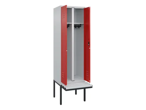 locker voor scheiding van kleding,HxBxD 2120x600x815mm,2vak