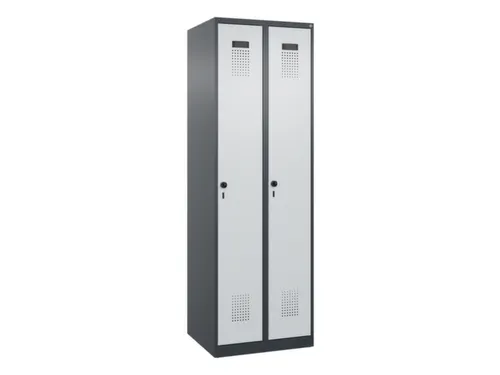 locker voor scheiding van kleding,HxBxD 1850x600x500mm,2vak