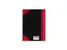 Cahier de notes Bantex noir/rouge A5 ligné 70g 96 feuilles