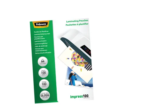 Lamineerhoes Fellowes A4 2x100 Micron glanzend
