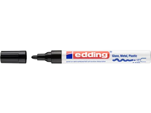 Paintmarker edding 750 op oliebasis 2-4mm creatief zwart