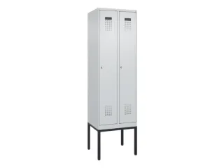 locker,HxBxD 2120x600x500mm,2vak,vak B 300mm,cil.-slot,voetonderstel - 2