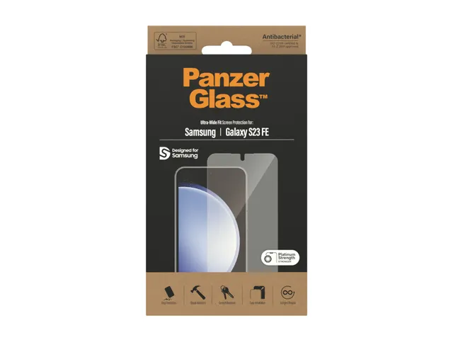 PanzerGlass Screen Protector Samsung Galaxy S23 FE | Ultra-Wide Fit