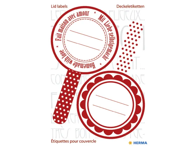Keuken Etiket Herma 15446 New Look Rood 3 vel