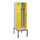 locker met bank,voor scheiding van kleding,HxBxD 2120x600x815mm,2vak
