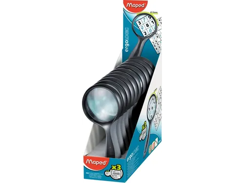 Loep Maped Ergologic 3x vergroting 75mm, display à 10 stuks