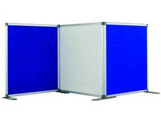 Smit Visual scheidingswand 110x100cm Whiteboard dubbelzijdig wit - 2