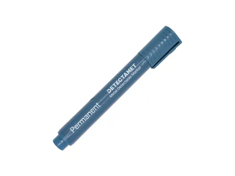 Permanent marker detectie Detectamet rond F zwart