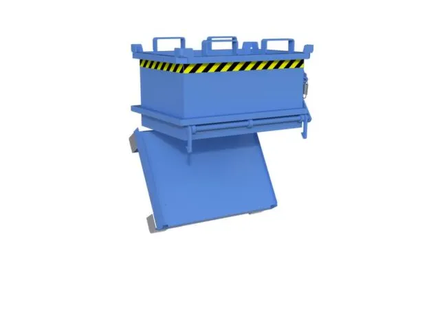 mini-bodemklepcontainer,HxLxB 625x600x800mm,0,13m³,inrijbeugel,staal