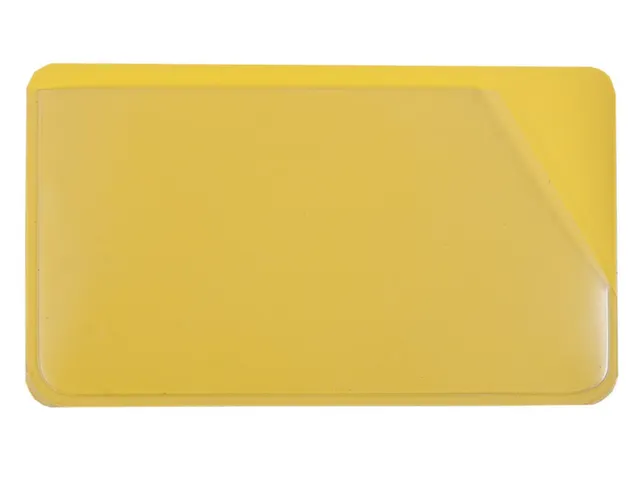 porte-étiquettes,HxL 31x100mm,face arrière magnétique,jaune