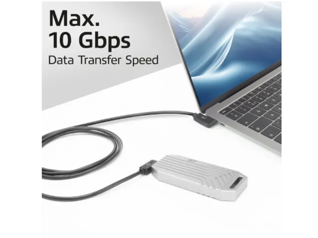 Kabel ACT USB-C hoek links/rechts 10Gbps 1m