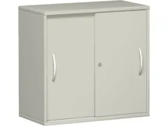 Schuifdeurkast 770x800x430mm Romp Lichtgrijs Decor Front Lichtgrijs