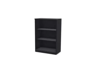 vitrinekast,HxBxD 1155x800x445mm,2xhouten vloer,3 OH,CC-zwart - 1
