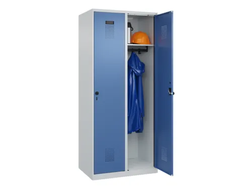 locker,HxBxD 1850x800x500mm,2vak,vak B 400mm,draaigrendel