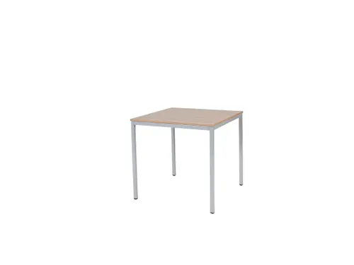 Domino Basic Tafel Vaste Hoogte 800x800mm Hav/Kers 25mm Alu 4-Poots