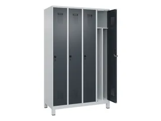 locker voor scheiding van kleding,HxBxD 1950x1200x500mm,4vak - 1