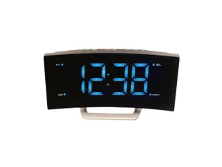 Wekkerradio Technoline WT 460 171x40x87mm zwart gebogen LED blauw - 1