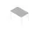 In hoogte verstelbaar bureau,HxBxD 680-760x1200x800mm,blad grijs