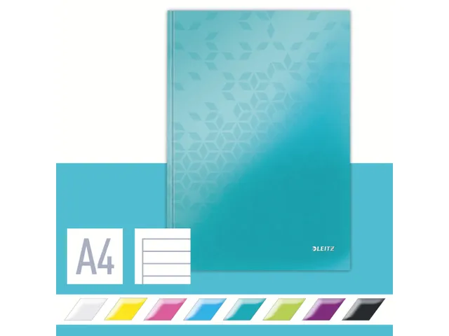 Cahier Leitz WOW A4 ligné menthe