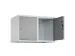 opzetkast,v. locker,2vak.,vak B 400mm,HxBxD 500x800x500mm,cilinderslot