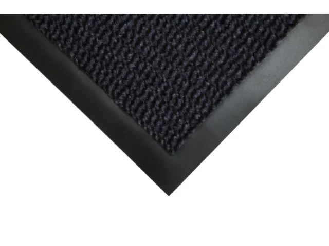 schoonloopmat,HxLxB 7x900x600mm,zwart/blauw