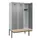 locker met bank,HxBxD 2120x1200x815mm,3vak,vak B 400mm,cilinderslot