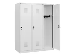 schoollocker,HxBxD 1530x1200x500mm,3vak,vak B 400mm,draaigrendel