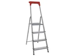 aluminium trapladder,eenzijdig,4treden,Stand H 0,78m,balk L 1,48m