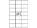 Etiket Quantore 70x42.3mm wit 2100 stuks