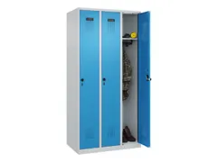 locker,HxBxD 1850x900x500mm,3vak,vak B 300mm,draaigrendel
