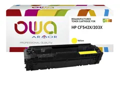 Cartouche toner OWA alternative pour HP CF542X jaune