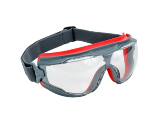 Lunettes-masque GG500 verre transparent monture gris/rouge