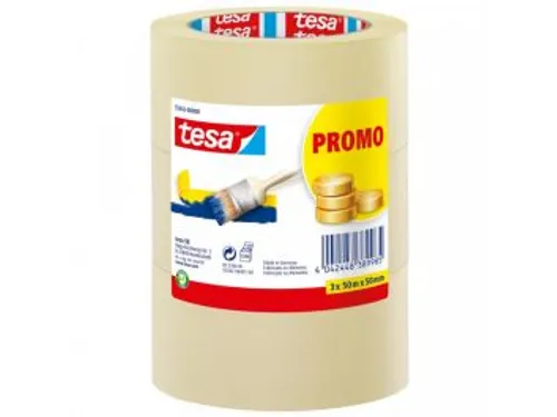Afplaktape Tesa 55342 basic promo 50mmx50m 3rollen