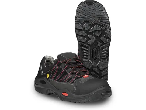 Jalas 1615 E-sport S3 veiligheidsschoenen, SRC, zwart/grijs, maat 45,