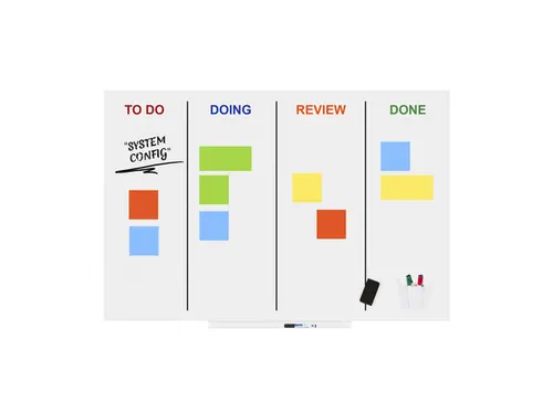 Whiteboard Rocada Skinagile 100x150cm wit gelakt