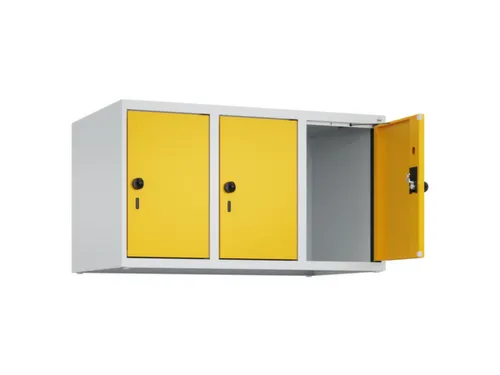 opzetkast,v. locker,3vak.,vak B 300mm,HxBxD 500x900x500mm,draaigrendel