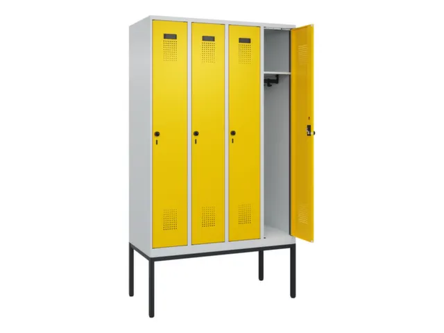 locker,HxBxD 2120x1200x500mm,4vak,vak B 300mm,draaigrendel