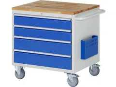 gereedschapswagen 795x770x650mm beukblad 450kg 4 laden RAL5010