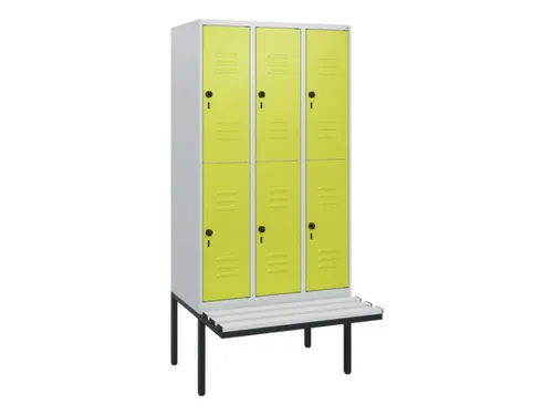 Dubbeldekse dekenkist,HxBxD 1950x900x815mm,3x2vak.,vak B 300mm
