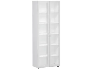 kantoorkast HxBxD 2160x800x420mm romp wit glazen deur - 2