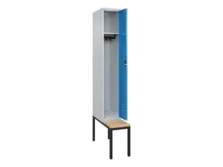 locker met bank,HxBxD 2120x300x815mm,1vak,vak B 300mm,cil.-slot - 2