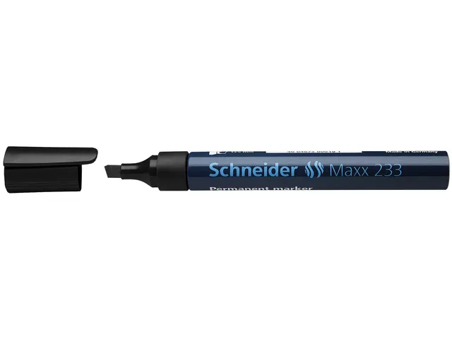 Marqueur Schneider Maxx 233 permanent pointe biseautée noir