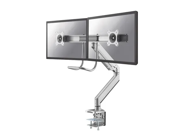 Newstar Monitorarm 2 Schermen Zilver Met Hendel D775dxsilver