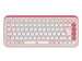 Clavier Bluetooth Logitech POP Icon Keys QWERTY US rose/blanc