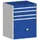 ladekast HxBxD 1000x800x525mm 4laden romp RAL7035 front RAL5010