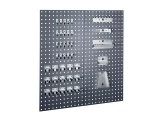 perfoplaat,2xgeperforeerde plaat,blad HxB 991x914mm,plaatstaal,RAL7016 - 2