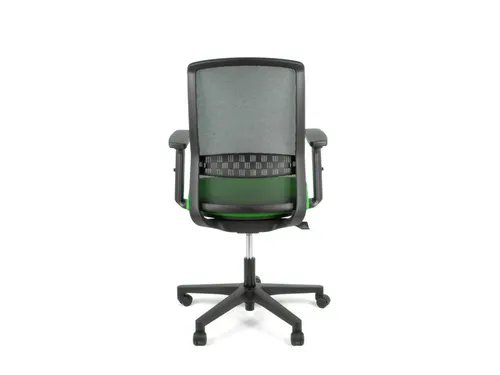 Bureaustoel EN1335 Linea Tekna 01 zwart/groen met 2D armleuning