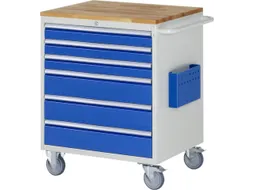gereedschapswagen 975x770x650mm beukblad 450kg 6 laden RAL5010